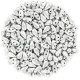 Czech DropDuo beads 3x6mm Aluminium silver 01700